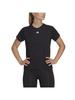 Adidas Aero Lady Train Essentials Minimal Logo Crew Neck Krótki Rękaw NEN26 Czarny L Koszulka Damska (HR7795)
