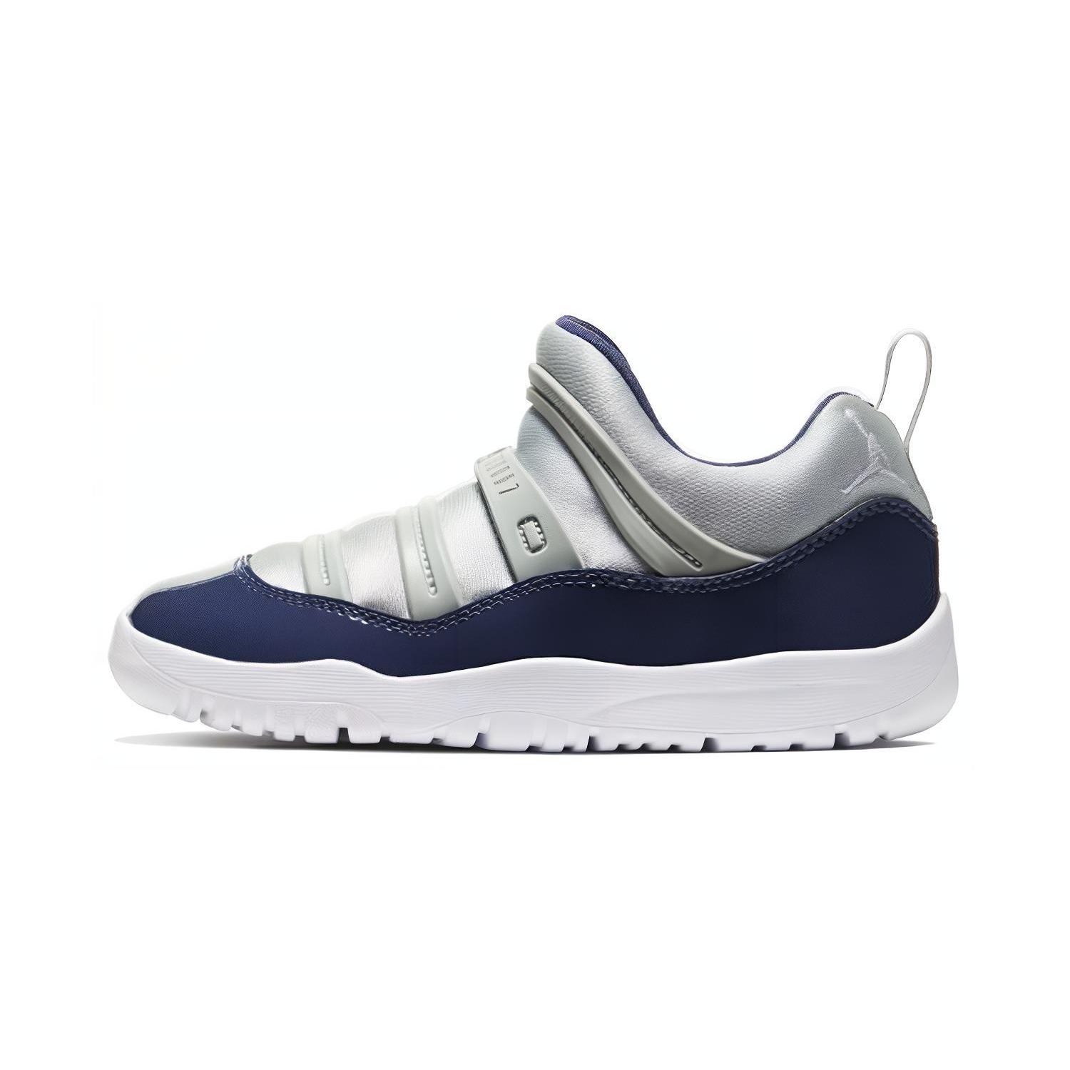 

Jordan Air Jordan 11 Retro Little Fle Low top Children s Basketball Shoes Blue Silver Children Aged 3 7 Years Old BQ7101-007 2.5Y