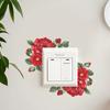 Decorative Stickers for The Wall Switch in The Background of The Living Room Entrance with Painted Romantic Roses