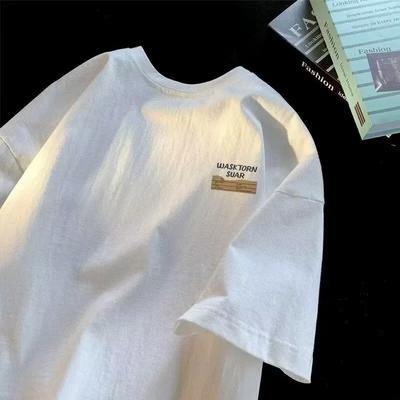 Summer New Men's Short Sleeve T-shirt Trendy Brand Half Sleeve Casual Loose Fit Japanese Style Comfortable Tops