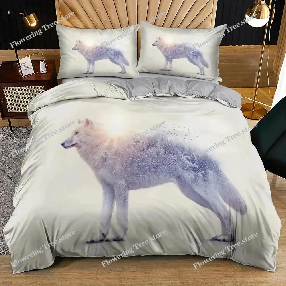 3D Animal Printed Duvet Cover Set Bedclothes Owl Pattern Bedding Set Quilt Cover With Pillowcases Queen King Size Bedroom Decor