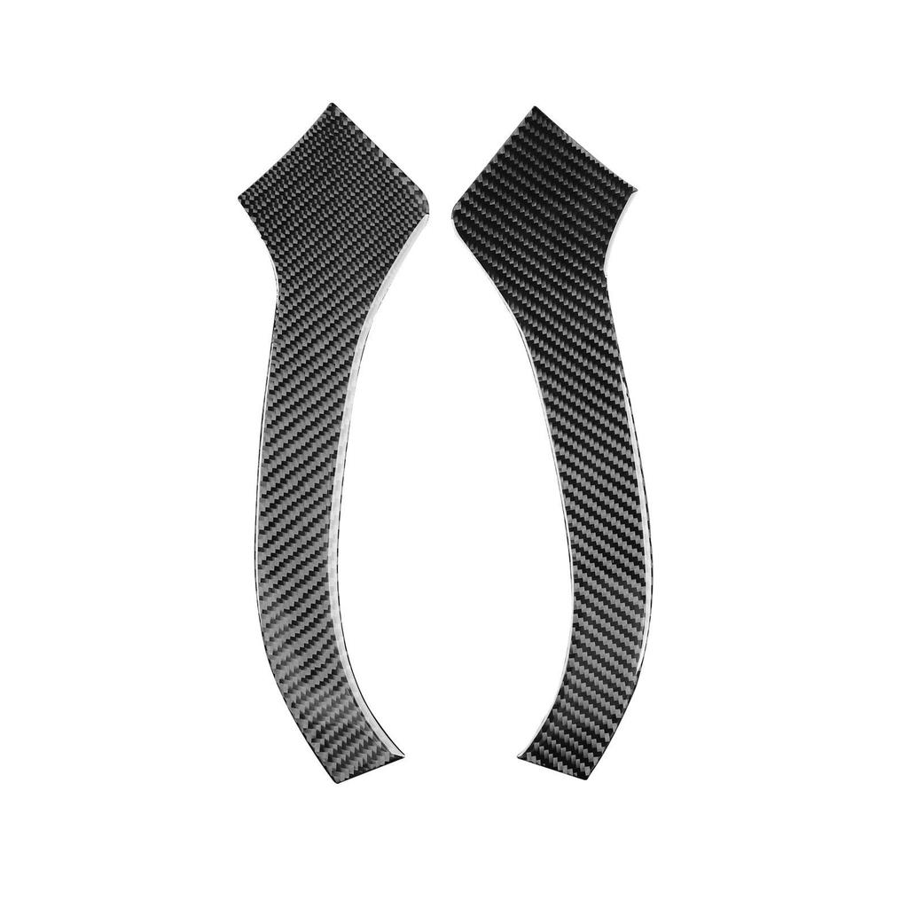 Carbon Fiber Interior Parts for Honda Accord 03-07: Steering Wheel, Window Lifters, Center Console, and Instrument Panel.