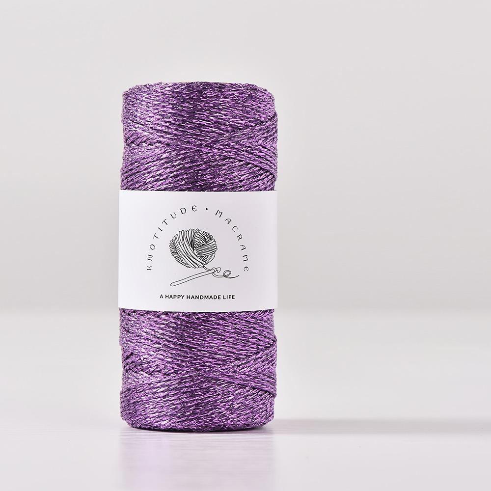 DIY Handgemacht Glitzer Gold Silber Schnur Faden Stricken Häkeln Handgewebter Draht Nähzubehör