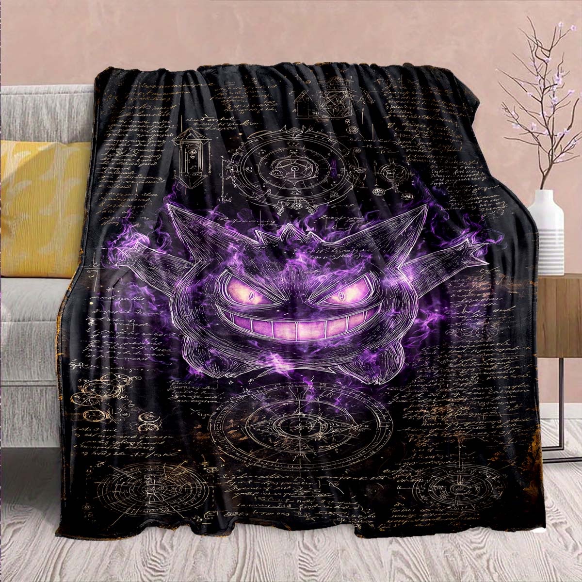 

Pokémon Anime Flannel Blanket - Soft Warm Perfect for Sofa, Bedding Camping Travel Office Home Decor -QJY 75x90cm