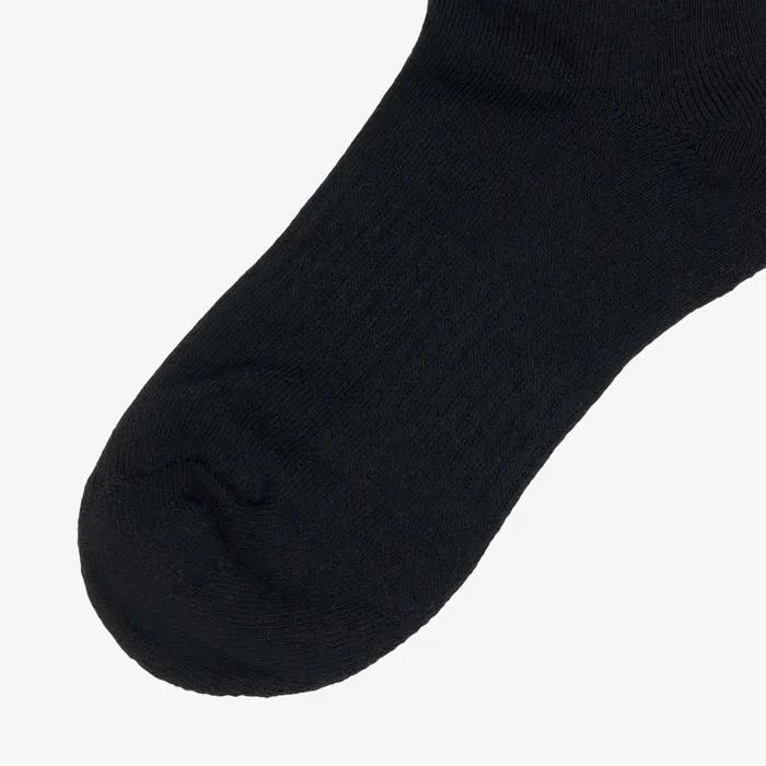 NY4MS01M White Label Lettering Socks BLACK