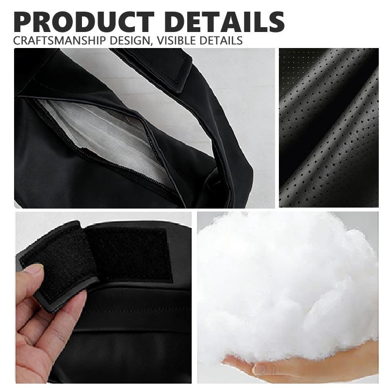 Car Seat Headrest Leather Neck Pillow Head Support Car Interior Accessories For Jeep Compass Renegade Cherokee Wrangler JK AKN1