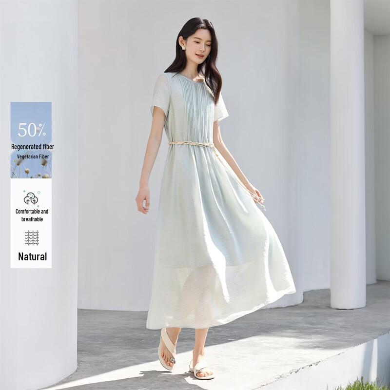 IHIMI Mint Mambo Pleated A-Line Midi Dress XL