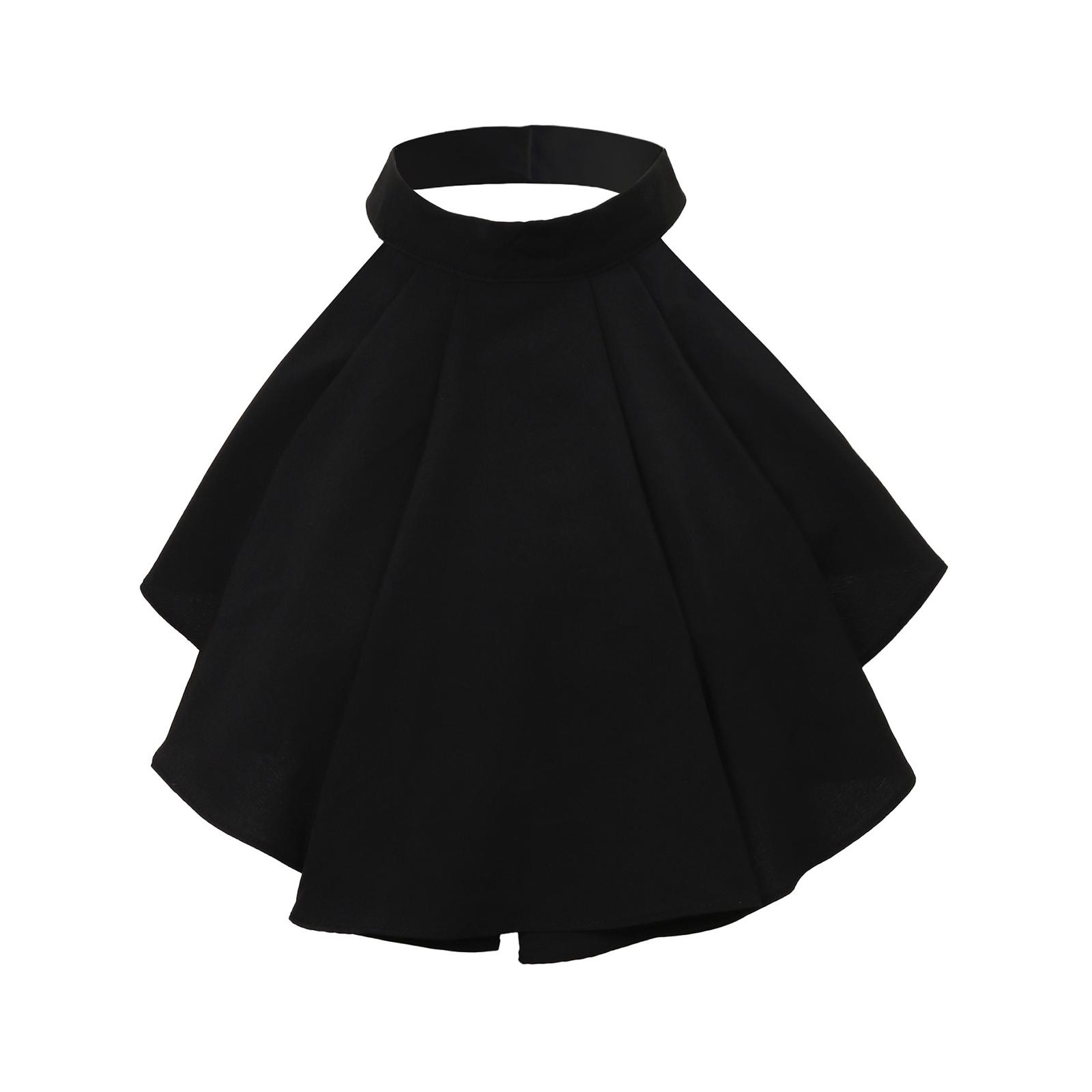 

Королевский съемный оборчатый воротник-жабо, многослойный кружевной воротник для костюма в стиле стимпанк, колониальный костюм для косплея, воротник-стойка 5