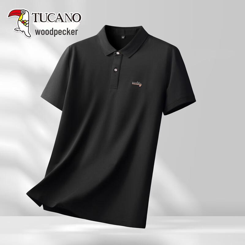 Tucano Men's Lyocell-Cotton Blend Lightweight Plus Size Polo Shirt