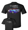 Blaues 1971 Plymouth Cuda & Logo Emblem Unisex T-Shirt