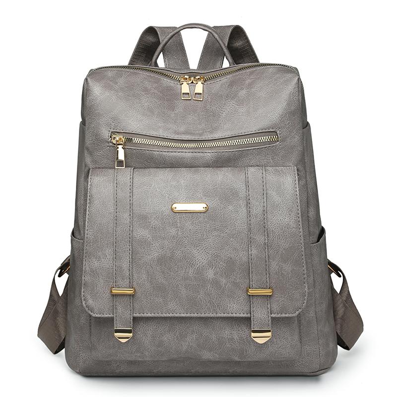 PU Rucksack Retro Großer Fassungsvermögen Rucksack Damen Reisetasche