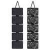 Felt Jewelry Hanging Organizer Wall Mounted Necklaces Earrings Large Capacity Storage Holder Women Girls Bedroom Door Back Rack