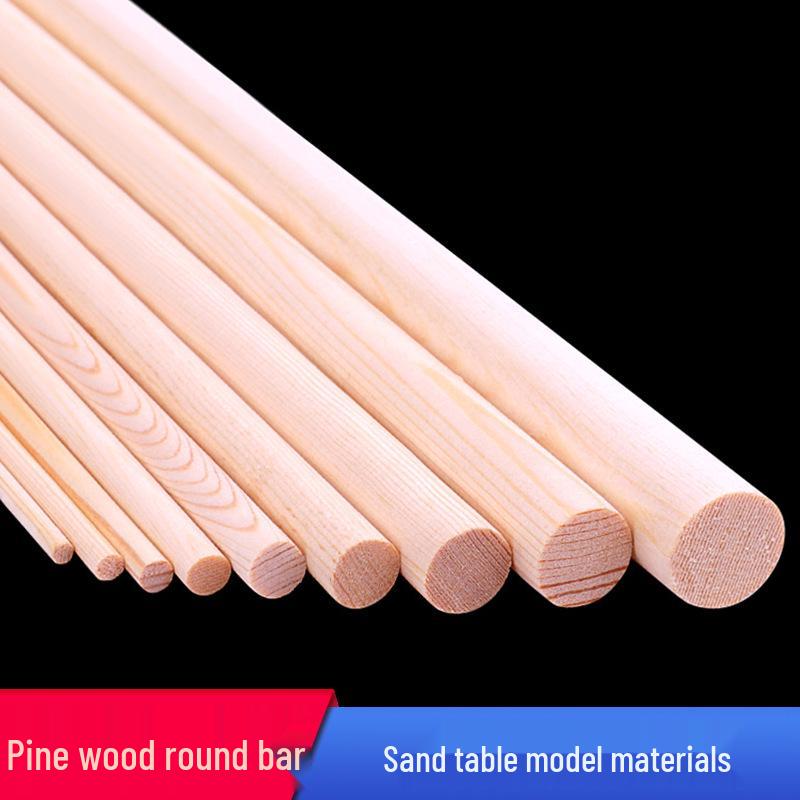 Round Pine Wood Stick for DIY Crafts and Models