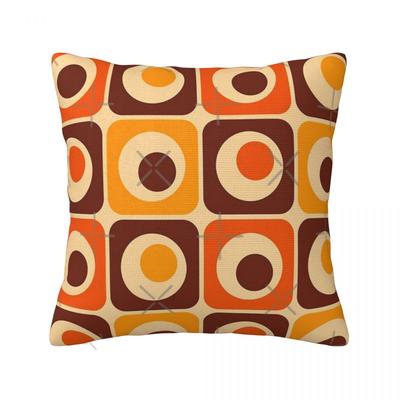 70er Retro Vintage Stil Geometrisches Muster 3 Kissen Kissenbezüge Kissenbezüge Dekorative Kissenhülle Kissenbezug