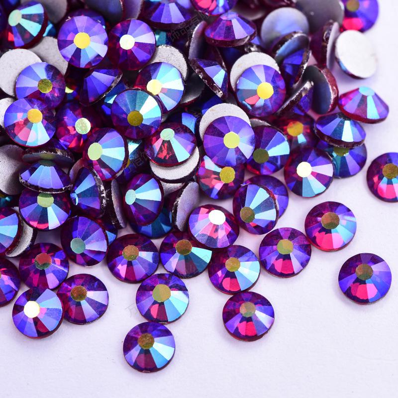 Nail Art Rhinestone Crystal Glass Accessories Diy Flat-Bottomed Drill, Mobile Phone Case Colorful Guomao A Diamond Accessories Accessories Accessories