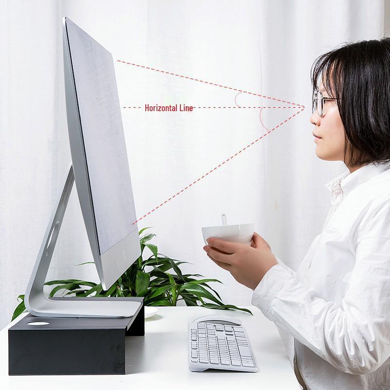 Eisenkunst Laptop- und Desktop-Monitorständer mit Tastaturspeicher