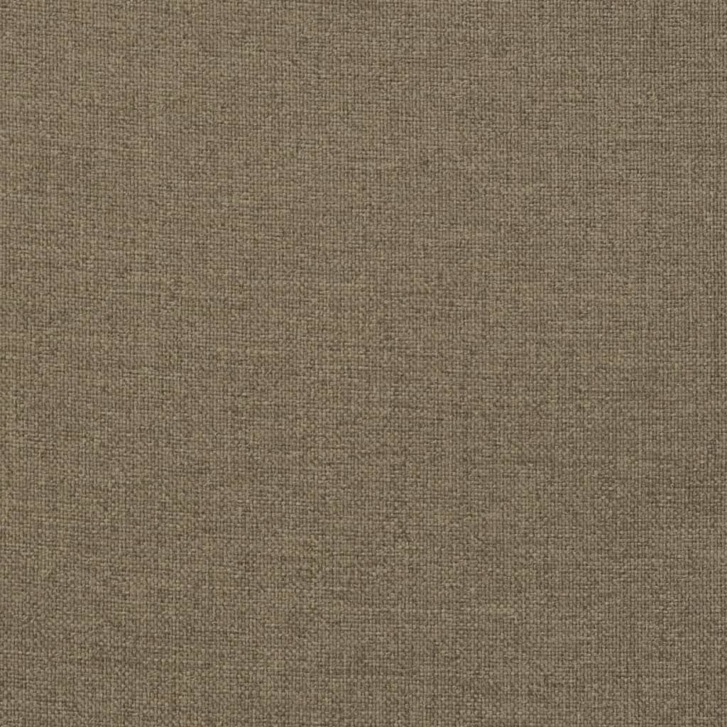 High Back Cushions 6 Pcs Melange Taupe 120 X 50 X 4 Cm Fabric