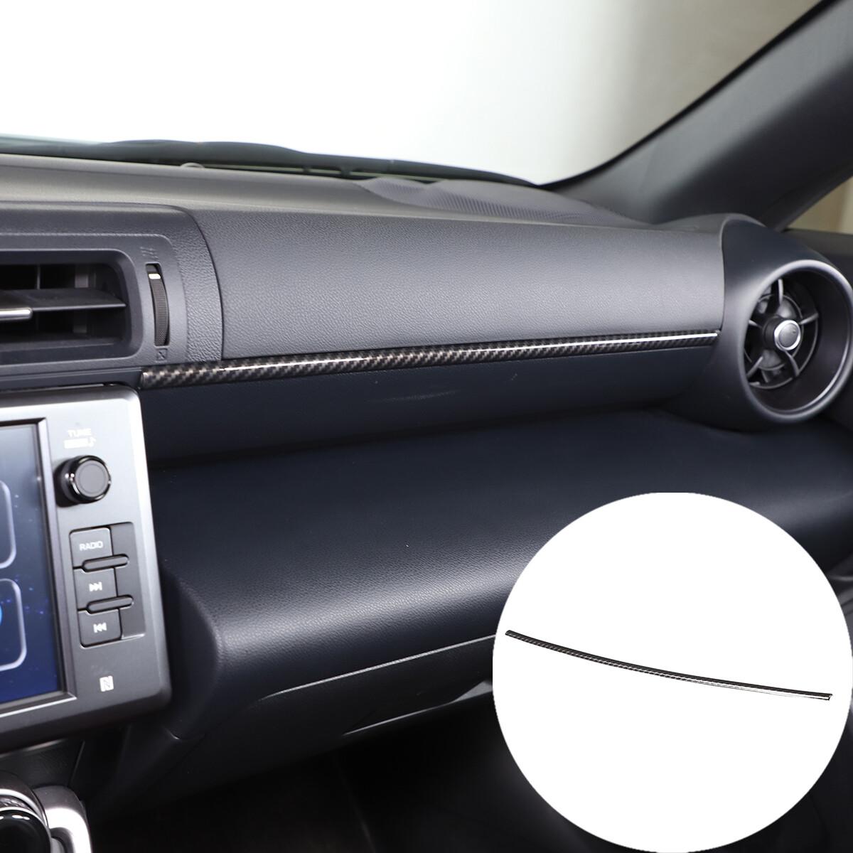 Carbon fiber ABS Dashboard Panel Strip Cover Trim For Toyota 86/Subaru BRZ