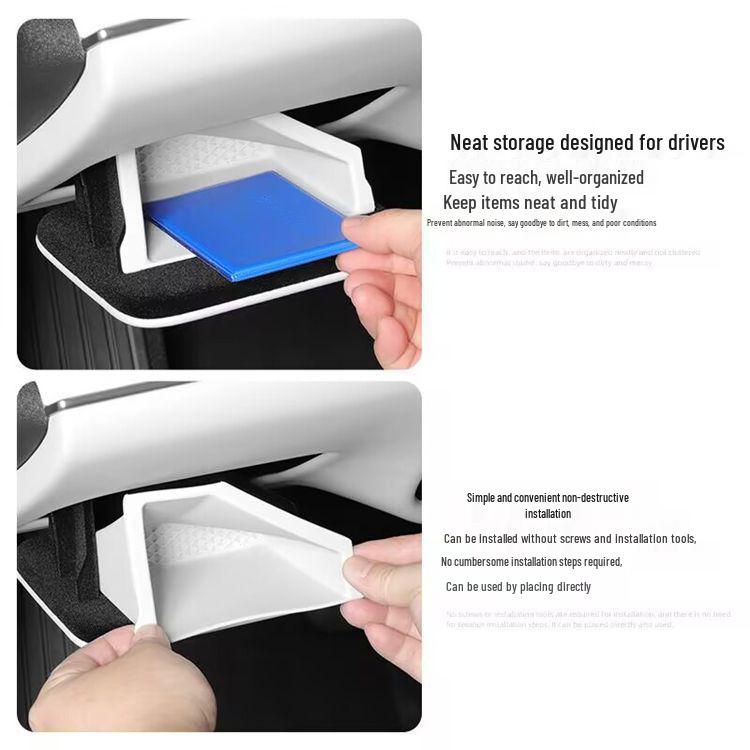 Under-Seat Storage Box for Xiaomi SU7: Car Interior Accessory for Documents & Items