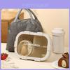 Wheat Straw Lunch Box With Soup Bowl For Office Workers And Students Packaged Food Storage