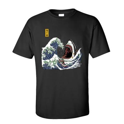 100% Cotton T-shirts Men T Shirts Great Wave Birthday Short Sleeve Tees Autumn 2020 Popular O-Neck White Tshirt Drop Shipping