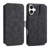 DENIOR B06 For iPhone 16 Plus Case Magnetic Detachable Wallet Stand Leather+TPU Phone Cover