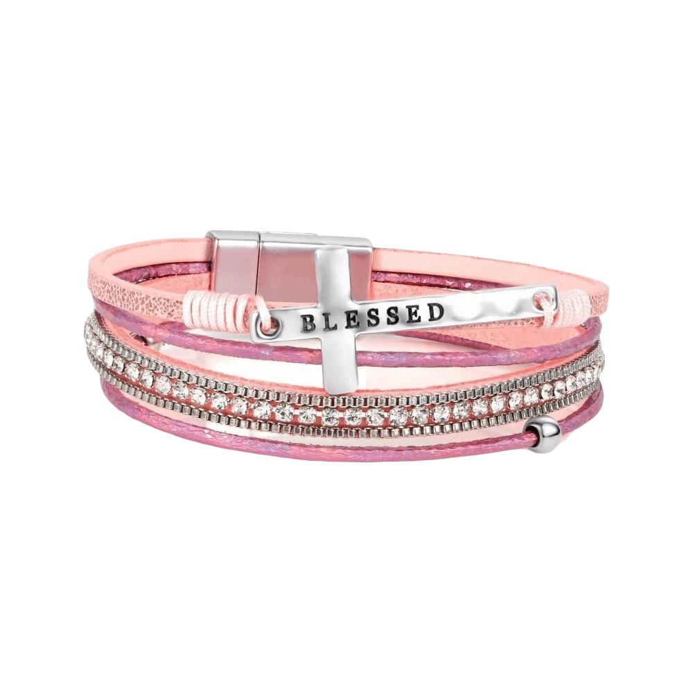 Crystal Magnet Wrap Bracelets Beaded Woven Leather Bracelets Multilayer Bracelets Girlfriend Wife