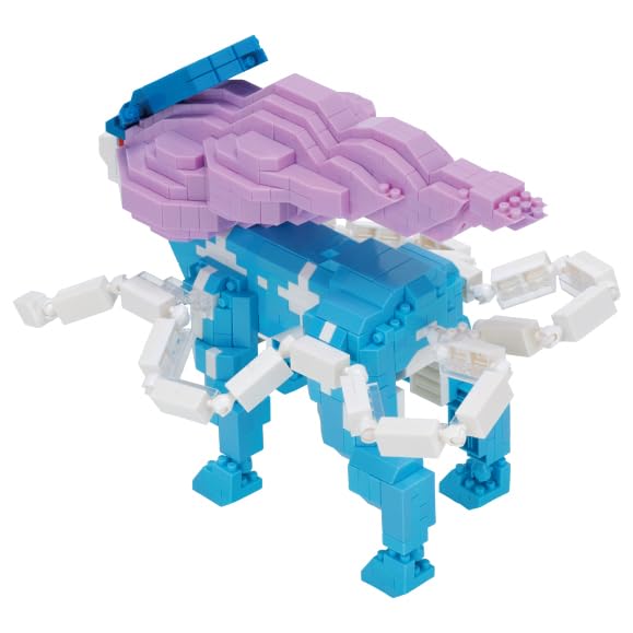 Kawada Nanoblock Pokémon Suicune Deluxe Edition (NBPM109) - 7 x 28 x 21 cm, Ages 12 and up, Interior Decoration, Hobby