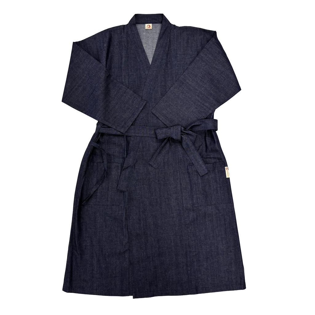 Momoten Denim Made In Denim Samue Long One Size Fits No Buttons [momoten] Coat, Japan, Women's Coat, Most,