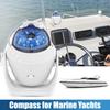 Sea Marine Compass with Mount Compasses Ball Waterproof for Boat Caravan White Sea Marine Compass with Mount for Boat Caravan Truck Car Navigation