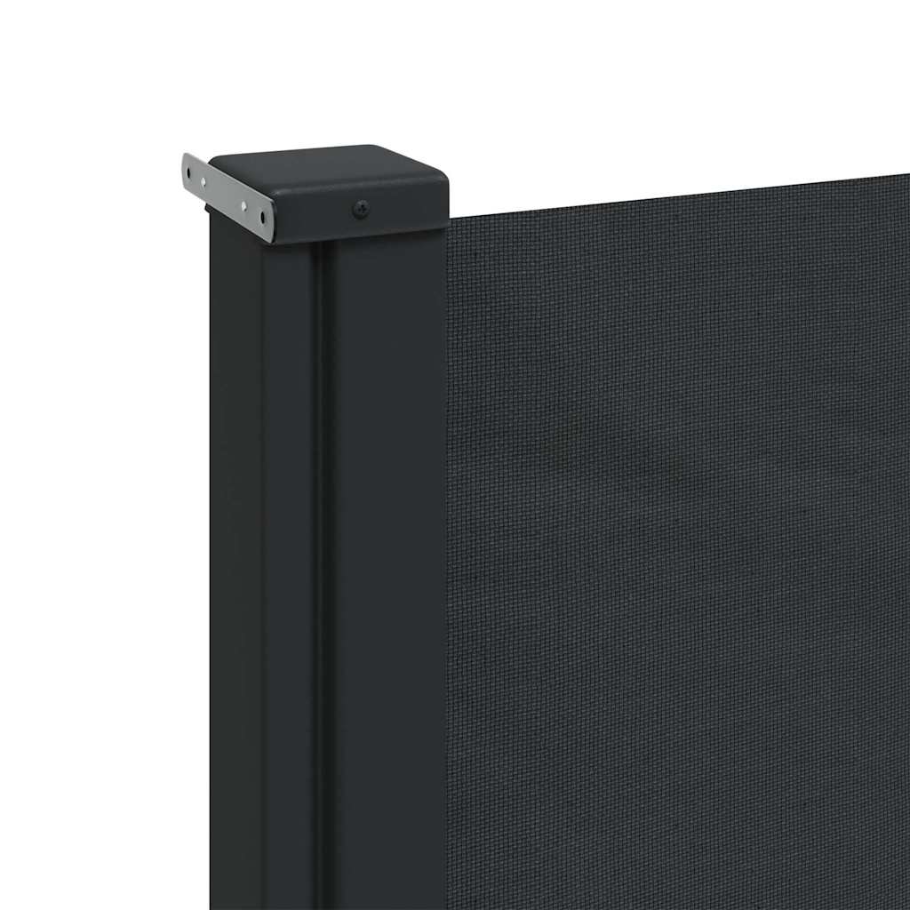 Retractable Side Awning Black 220 x 300 cm