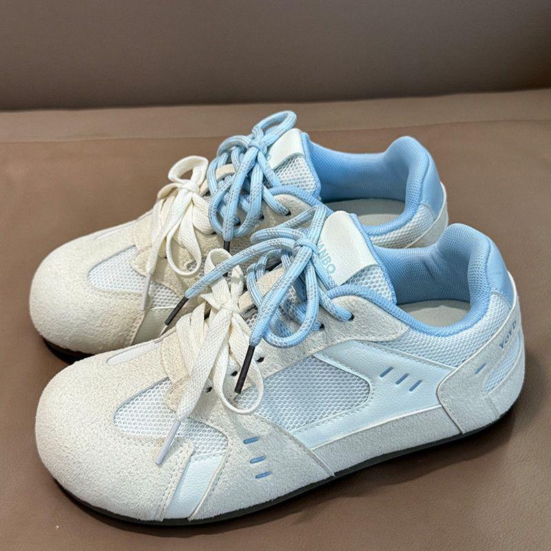 

Plus Size Women s Summer Mesh Breathable Soft Sole Trainers - Versatile Casual Round Toe Skate Shoes for Wide Feet, Sizes 41-43. Size 35