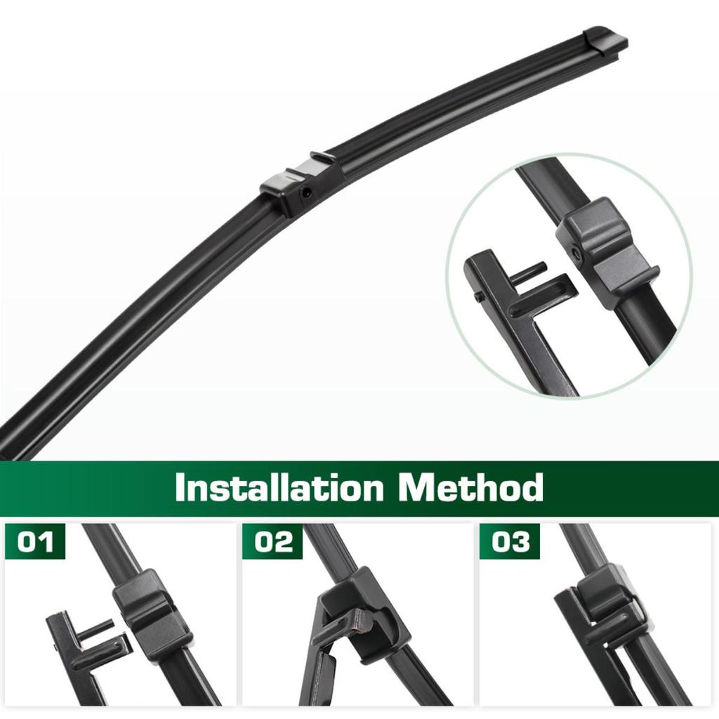 For Volkswagen VW Touran 2003-2006 2004 2005 Wiper Front & Rear Wiper Blades Windshield Windscreen Window Brushes 28"+28"+16