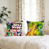 Rrugratss Rreptarr Cushion Cover For Pillow Printing Sofa Decoration Home Car Room Coffee Shop Office Nordic Simplicity