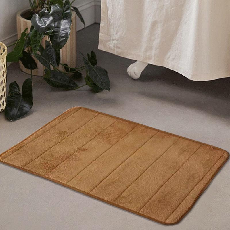 

Впитывающий придверный коврик из кораллового флиса - толщина 1 см, идеально подходит для ванной, кухни и прихожей. 40*60cm хаки