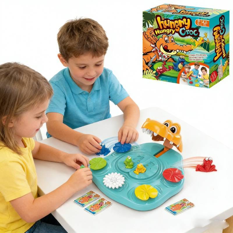 Hungry Croc Chomp Interactive Family Game With Plastic Materials For Kids Cognitive And Motor Skills Development