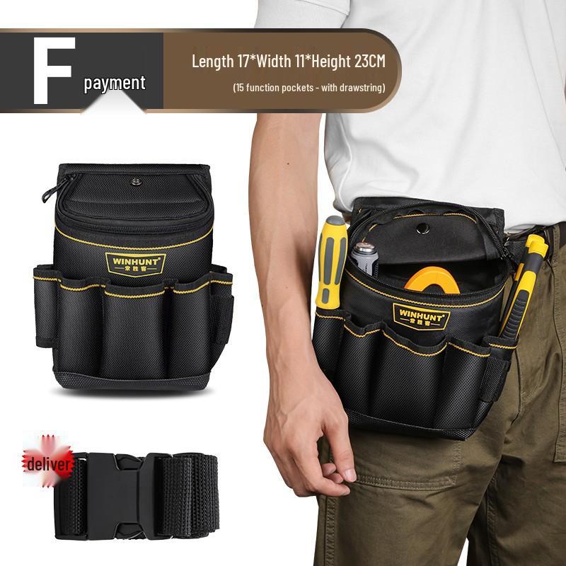 Langlebiger Elektriker Werkzeuggürtel: Multifunktionale Canvas-Hüfttasche für tragbare Aufbewahrung