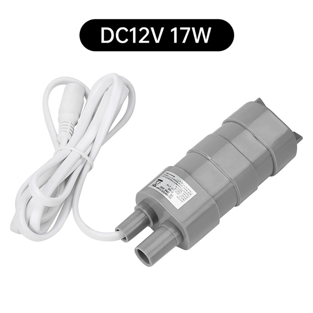 

JT-500 DC Занурювальний насос Підйом 5 метрів 10 л/хв Мікронасос для обладнання Душовий насос 12 В/24 В 17 Вт для поливу саду, пральних машин DC 12V with plug