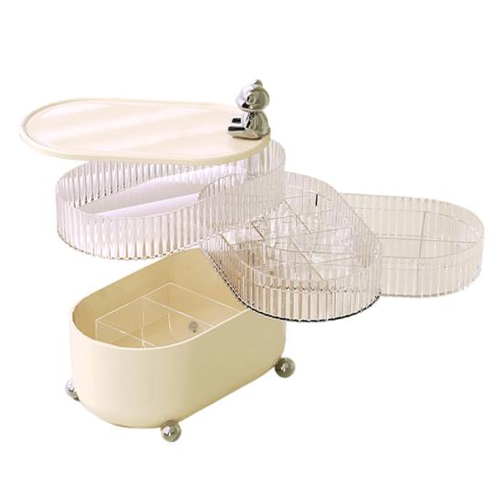Multi-functional Storage Box 45720 Layers Rotatable Dust-proof Home Office Bathroom Countertop Cosmetic Jewelry Stationery