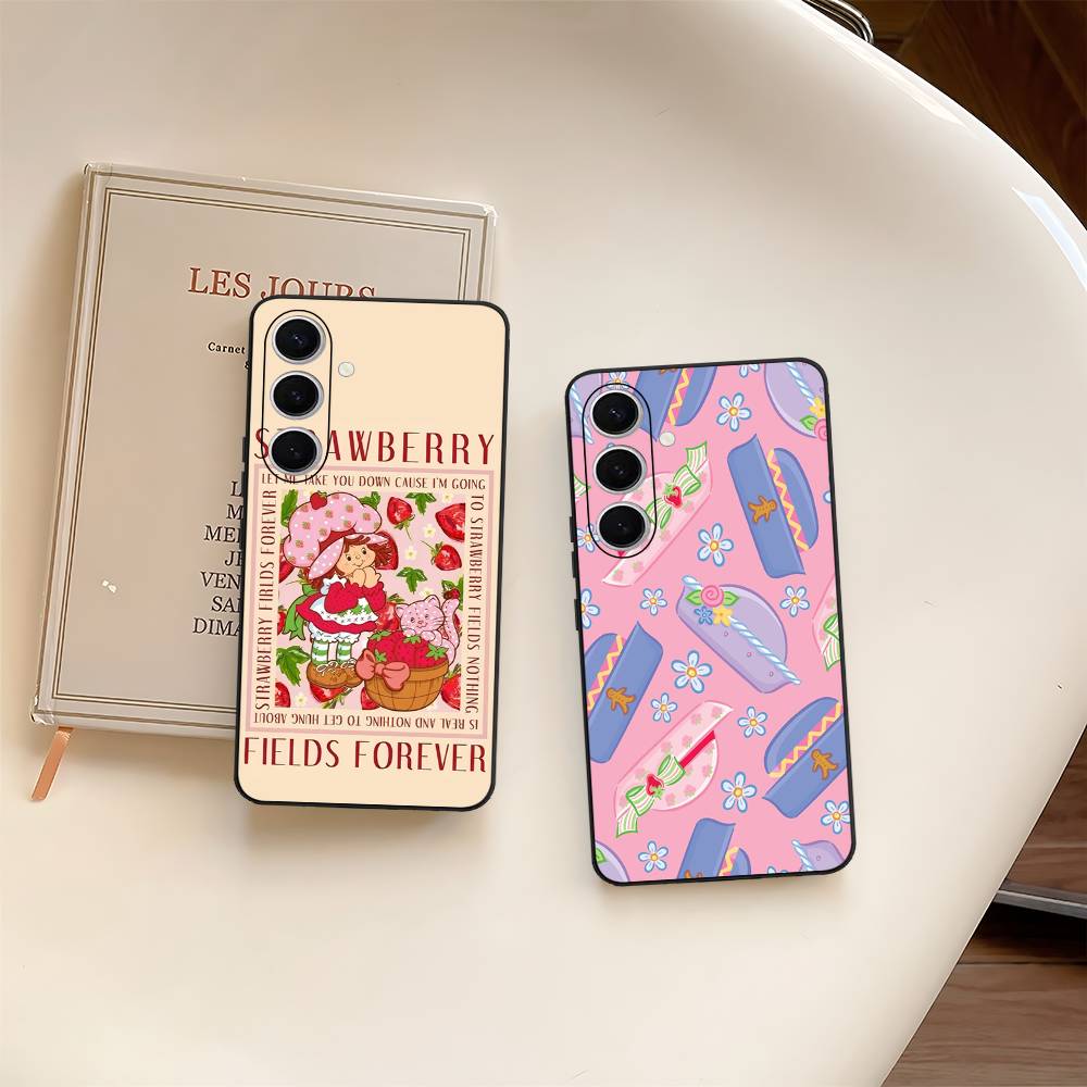 S-Strawberry-shortcake Girl Phone Case For Samsung S 24 Fe 25 Ultra Plus 20 Lite 21 30 22 23 24 22 Ultra 5G Fundas