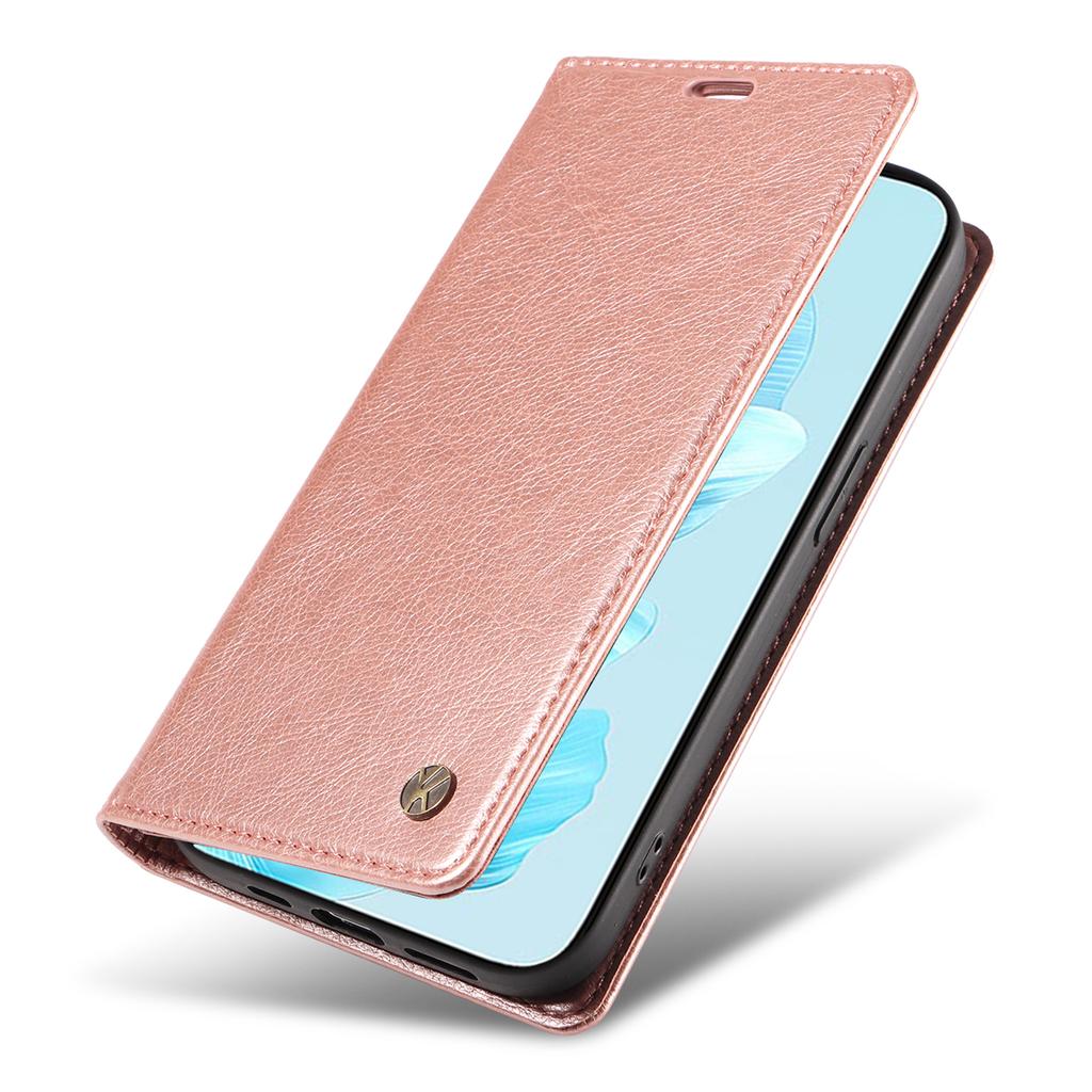 YIKATU YK-006 For Honor 200 Lite Wallet Case Litchi Texture Leather Magnetic Absorption Phone Cover