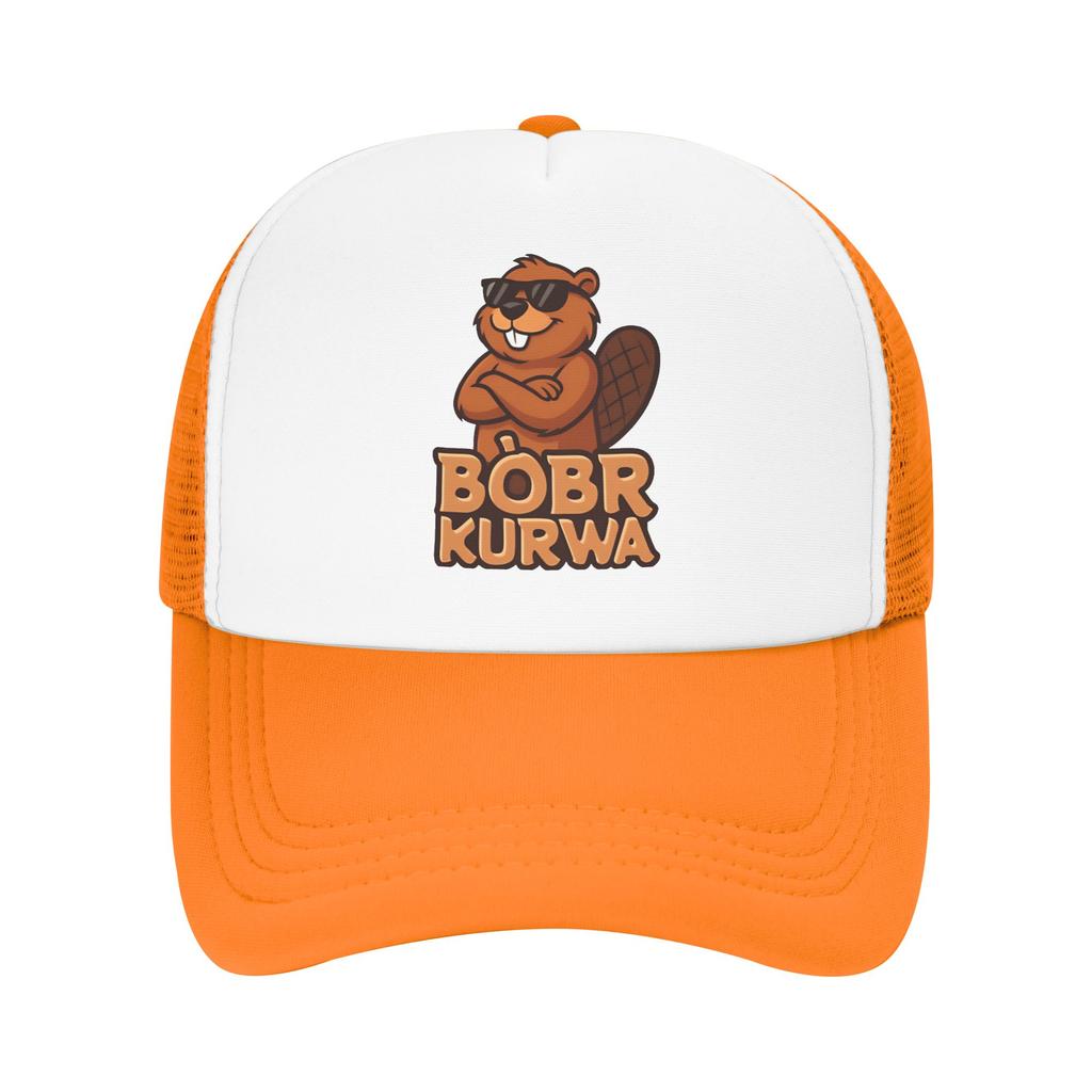 Bóbr Kurwa  Mesh Sun Hats  Unisex Men Design Hip Hop Hats Summer y2k Cute Tennis Skate Sunscreen Baseball Cap