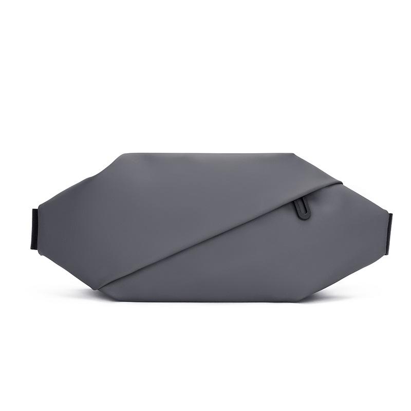 

Кожаная пленка, индивидуальная печать ЛОГОТИПА, нагрудная сумка, мужская повседневная сумка через плечо, рюкзак через плечо, поясная сумка, сумка для деловых поездок серый