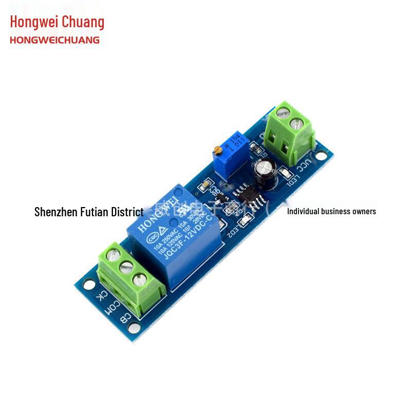 NE555 Adjustable 12V Delay Off Relay Module