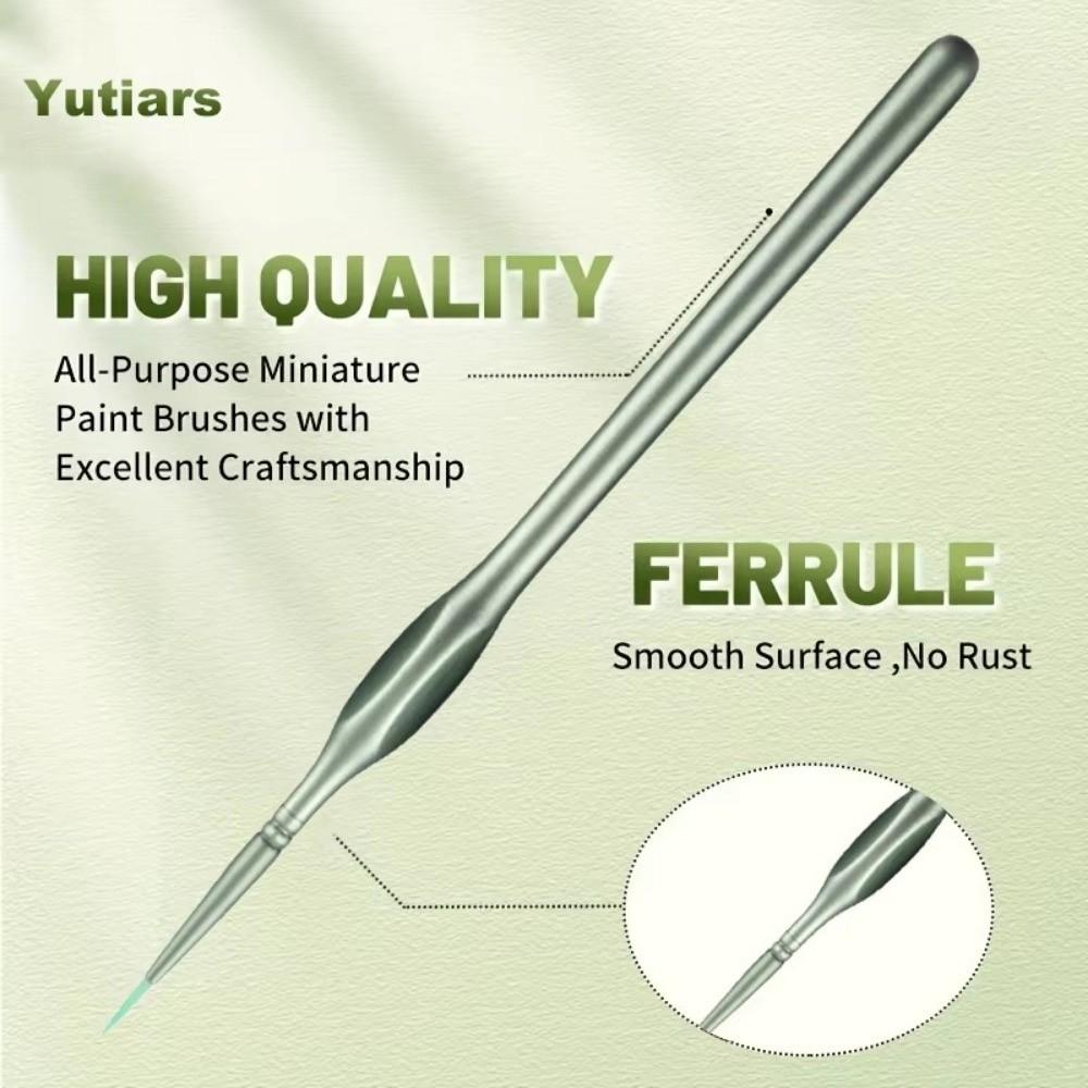 11pcs Acrylic Digital Oil Painting Pen Watercolor Drawing Pen Miniature Paint Brushes  Crafts Models