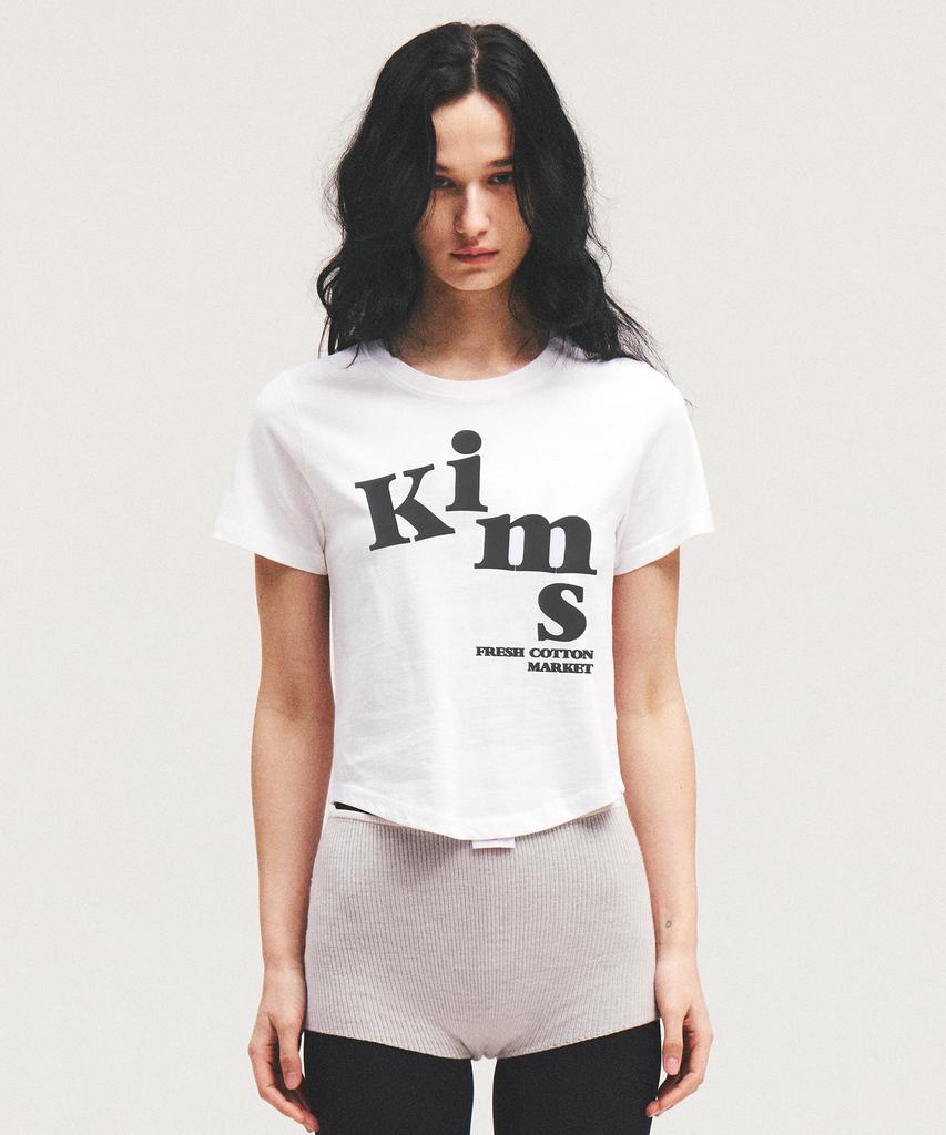 Kimseupeulesikoteunmakes (Unisex) Messy Alpha Logo Tee White
