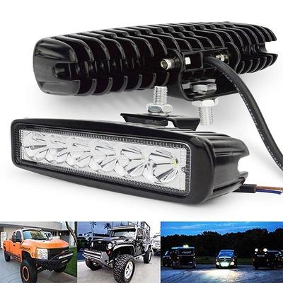 18W12V 6 LED Car LED Work Light DRL Spotlight High Bright Waterproof Auto Offroad SUV Truck Headlights Driving Lamp
