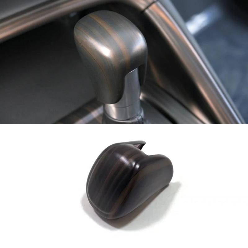 For Honda HR-V  HRV Vezel E:HEV    ABS CarbonFiber Car Gear Head Shift Handle Knob Cover Handball Trim Sticker