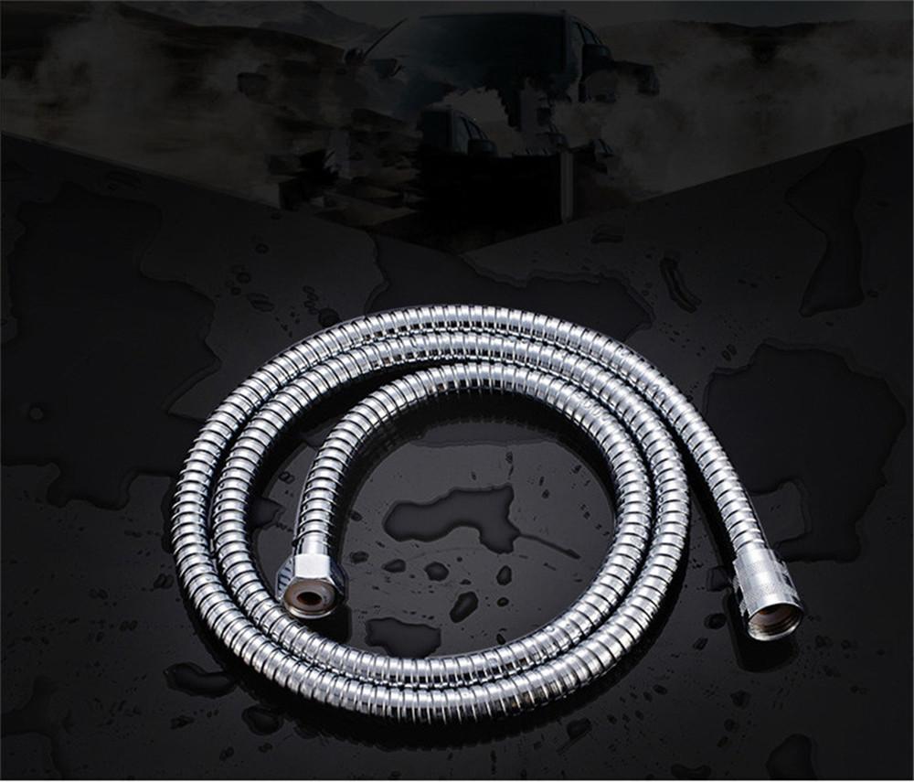 G1/2 " Flexible Nickel Shower Hose 1.5m Antique Plumbing Hose Stainless Gold Steel Bathroom Hose Gray Bathroom Shower head Pipe