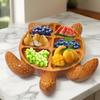 Turtle Sea Monster Design Fun Dinner Plate Halloween Decoration, High-end and Niche Wooden Handicrafts
